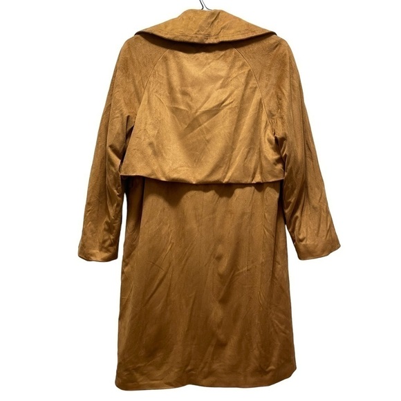 NWOT Topshop Velvet Trendy Coat size US 4 - Picture 3 of 4